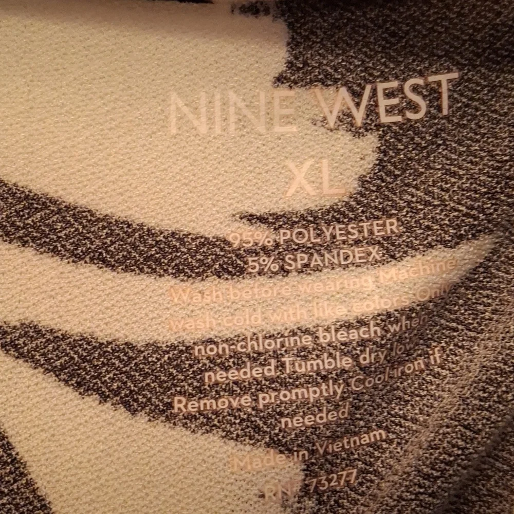 Nine West Black and White Wrap Dress - Picture 2 of 3